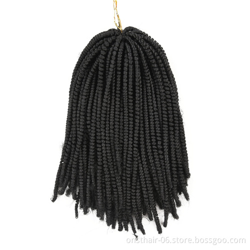 Nubian Spring Twist Braiding Hair Nubian Curly Crochet Hair for Black Women Fluffy Spring Twist Hair 8 inch Natural Nubian Twist